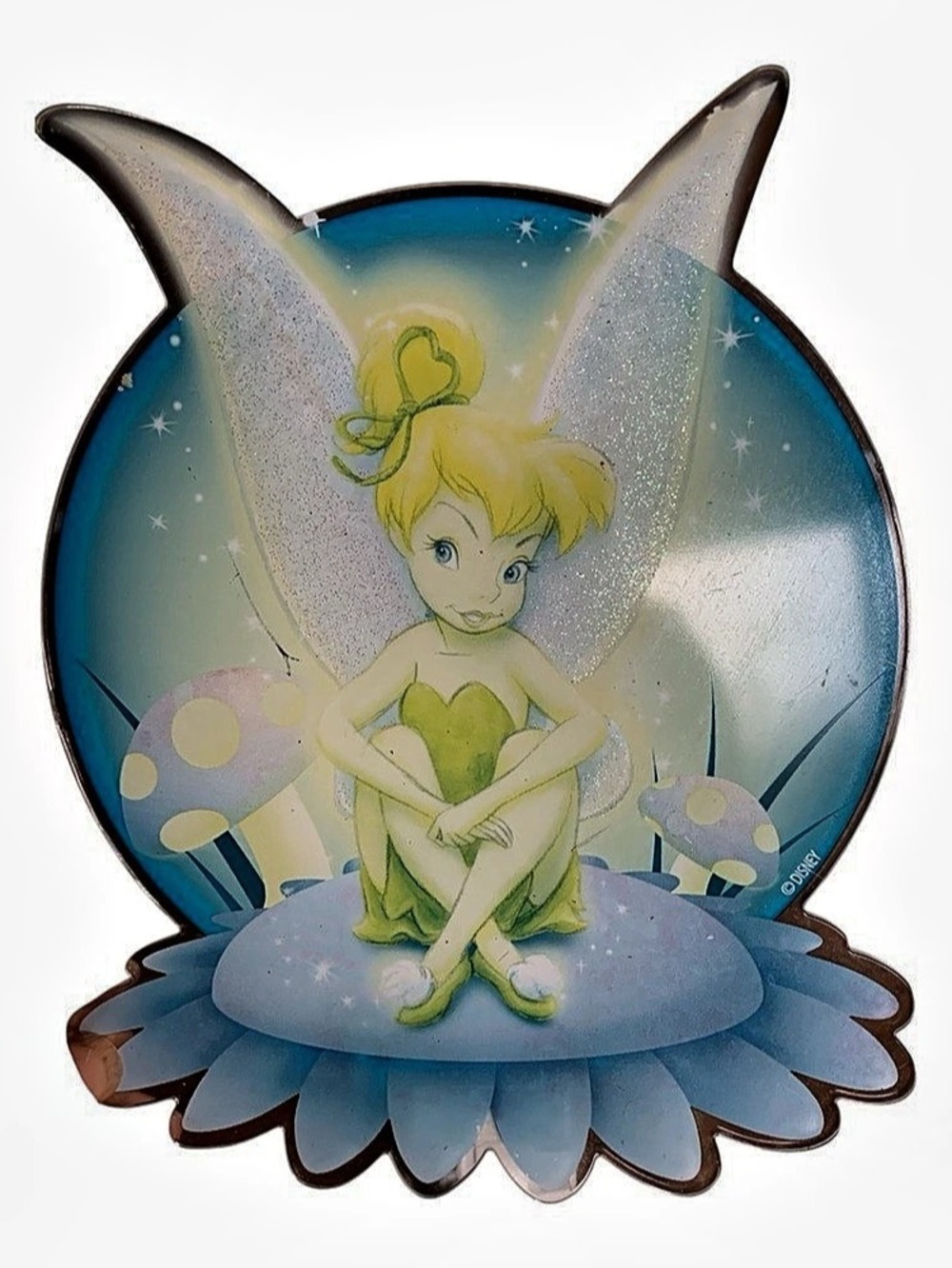 Disney Tinker Bell Light Up Night Light Blue & Yellow